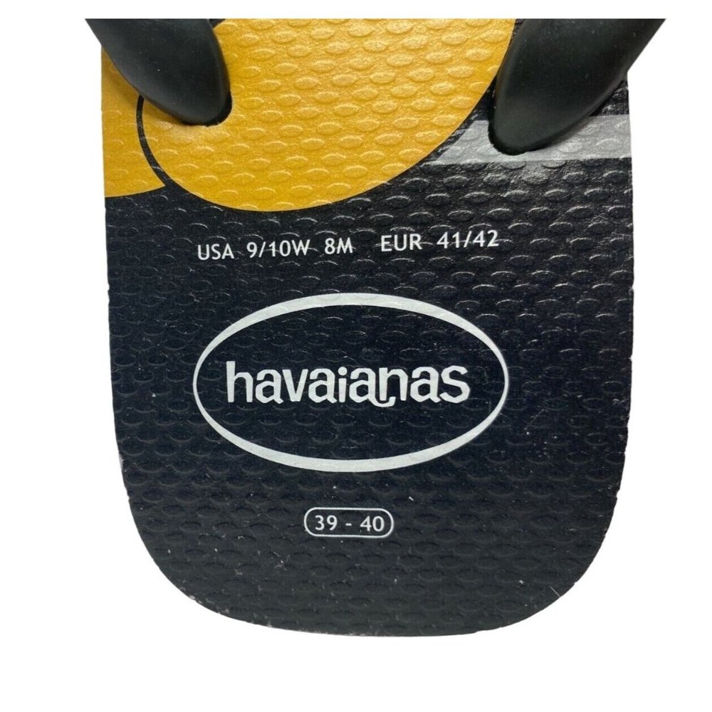 Havaianas Flip Flop Sandals Mickey Mouse Size 9/10 Women 8 Men Ice Grey Rubber - Picture 2 of 4